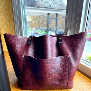 Portland Leather Goods Oxblood Large Tote *rare*